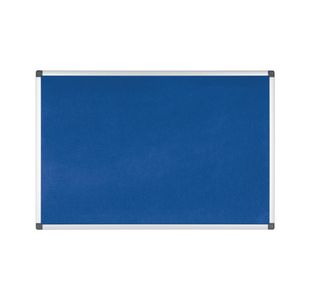 Bi-Office Felt Board 600X900 Blu/Alu