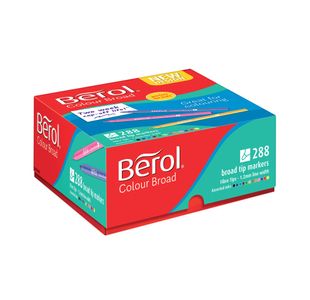 Berol Colour Broad Classpk Ast Pk288