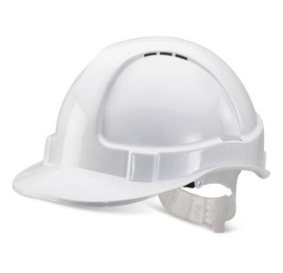 Economy Vented Safety Helmet White