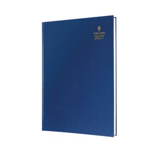 Collins A4 Desk Diary Wtv Blue 2027