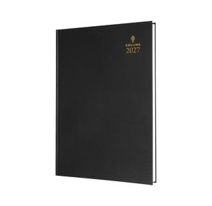 Collins A5 Desk Diary Dpp Black 2027