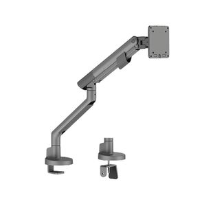 Single Desk Mounted Monitor Arm Grey