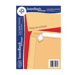 C5 Brdb Manilla Envelopes X10 Pk10
