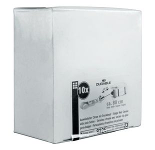 Durable Hd Badge Reel Fastener Pk10