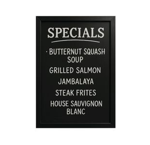 Wall Mount Chalkboard 600X800Mm Blk