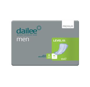 Men Prem Incont Pads Level 1 Pk15