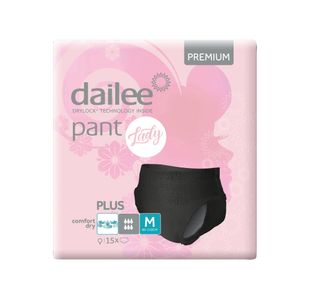 Pant Lady + Incont Pants M Blk Pk15