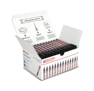 Edding Classpk Wbrd Markers Blk Pk50