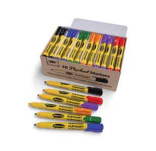 Show-Me Flipchart Markers Ast Pk48