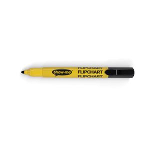 Show-Me Flipchart Markers Black Pk10