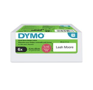 Dymo Sml Name Badge Lab 41X89Mm Pk6
