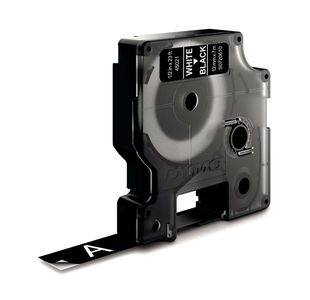 Dymo D1 Labelmaker Tape 12Mm Wht/Blk