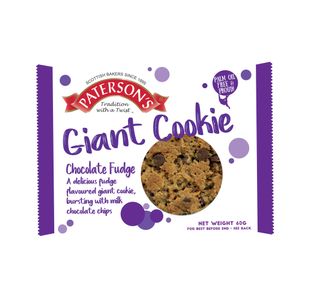 Giant Cookie Choc Fudge 60G Pk18