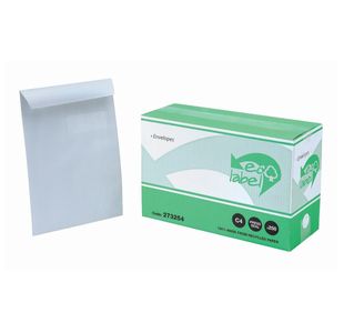 Rcyc C4 Wdw Pkt Env Sseal Wht Pk250