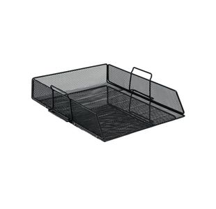 Wire Mesh Letter Tray Black