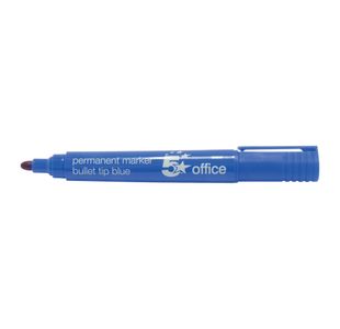 Permanent Marker Bullet Tip Blu Pk12