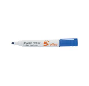 Drywipe Marker Bullet Tip Blue Pk12
