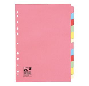12-Part Subject Divider A4 Ast