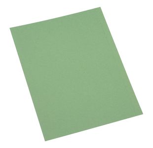 Sq Cut Folder A4 250Gsm Grn Pk100