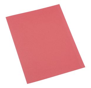 Sq Cut Folder A4 250Gsm Red Pk100