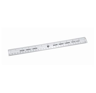Ruler Plastic 300Mm Clear Pk10