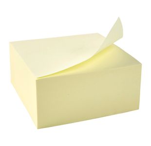 Sticky Notes Cube 400Sh 76X76Mm Ylw