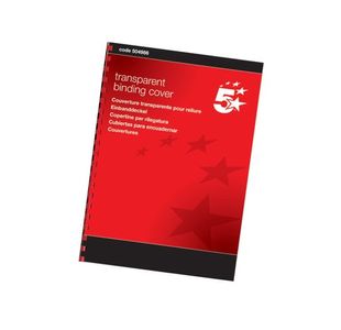 Comb Binding Covers A4 Pvc Clr Pk100