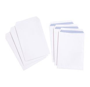 C4 Pkt Env Sseal 100Gsm Wht Pk250