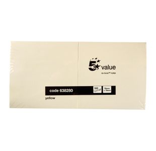 Re-Move Sticky Notes 76X76 Ylw Pk12