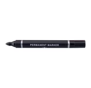 Permanent Marker Bullet Tip Blk Pk10