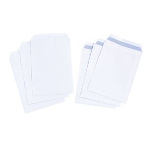 C4 Pocket Env Self Seal Wht Pk250