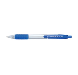 Retr Grip Ball Pen Medium Blue Pk10
