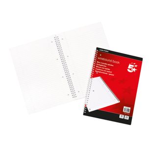 Wbnd Notebook Rld A4 Red/Wht Pk10