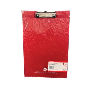 Fold-Over Clipboard Foolscap Red