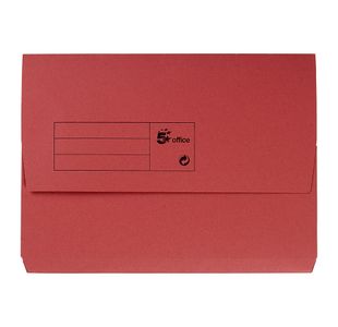 Half Flap Doc Wallet A4 Red Pk50