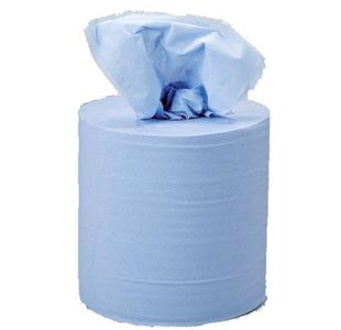 1-Ply Centrefeed Tissue Rfl Blue Pk6