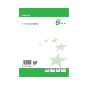 Eco Flipchart Pad A1 Pk5