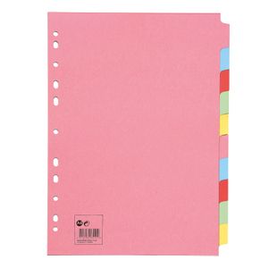 Subject Dvdr 10Part Card A4 Pk10