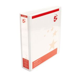 2D-Ring Ring Binder A4 38Mm Wht Pk10