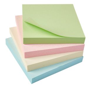 Re-Move Sticky Note 76X76 Pstl Pk12