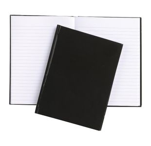 Notebook Ruled 192Pg A6 Black Pk10