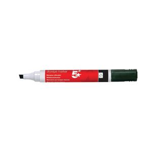 Drywipe Marker Chisel Tip Blk Pk12