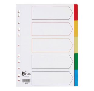 Elite Dvdr 5Part Mpch Tab A4 White