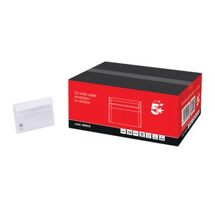 Rcyc C6 Wallet Env Sseal Wht Pk1000