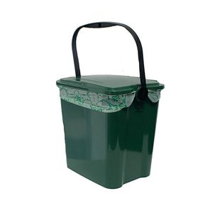 Kitchen Waste Caddy Bin 7L Moss Grn