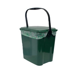 Kitchen Waste Caddy Bin 10L Moss Grn