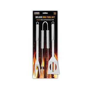 Deluxe Bbq Ssteel 3 Piece Set