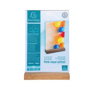 Portrait Stand Up Sign Holder A4