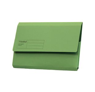 Guildhall Doc Wlt Foolscap Grn Pk50