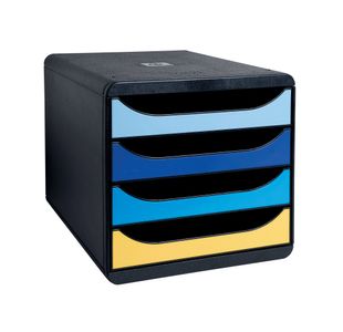 Exacompta Bee Blue Big Box 4 Drawers